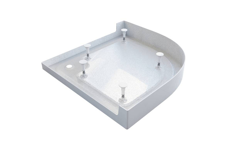 OCEANO Negyedköríves akril zuhanytálca 90x90x12cm EU